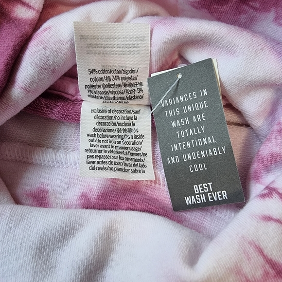 Victoria's Secret PINK Tie Dye Oversized Turtleneck Sweater NWT - Picture 7 of 7